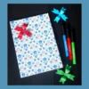 New : Carnet "jardin De Noël Bleu"