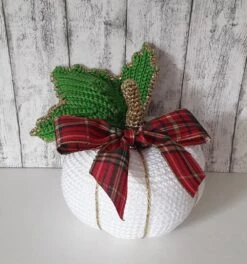 Citrouille De Noël Au Crochet, Décoration De Noël