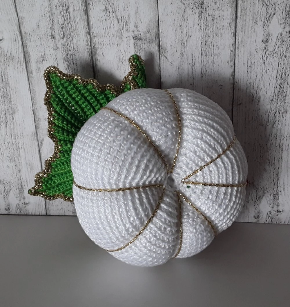 Citrouille De Noël Au Crochet, Décoration De Noël 3 Citrouille De Noël Au Crochet, Décoration De Noël – Image 3
