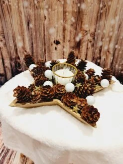 Centre De Table Noël - Jour De L'an / Décoration De Table Ou Autre Avec Bougie