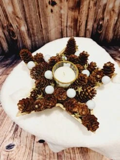 Centre De Table Noël - Jour De L'an / Décoration De Table Ou Autre Avec Bougie 9 Centre De Table Noël - Jour De L'an / Décoration De Table Ou Autre Avec Bougie -Papeterie Boutique 4348373 centre de table noel jour de l an decoration de table 4