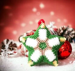 Etoile De Noël à Suspendre, Motif Bougies, Tissée à La Main -Papeterie Boutique 4351305 etoile de noel a suspendre motif bougies tissee a la m 5