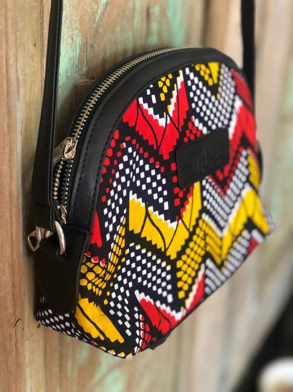 Sac Rond Bandoulière Femme Wax Pagne Africain Indien Idée Cadeau Noël Pour Femme 4 Sac Rond Bandoulière Femme Wax Pagne Africain Indien Idée Cadeau Noël Pour Femme – Image 4