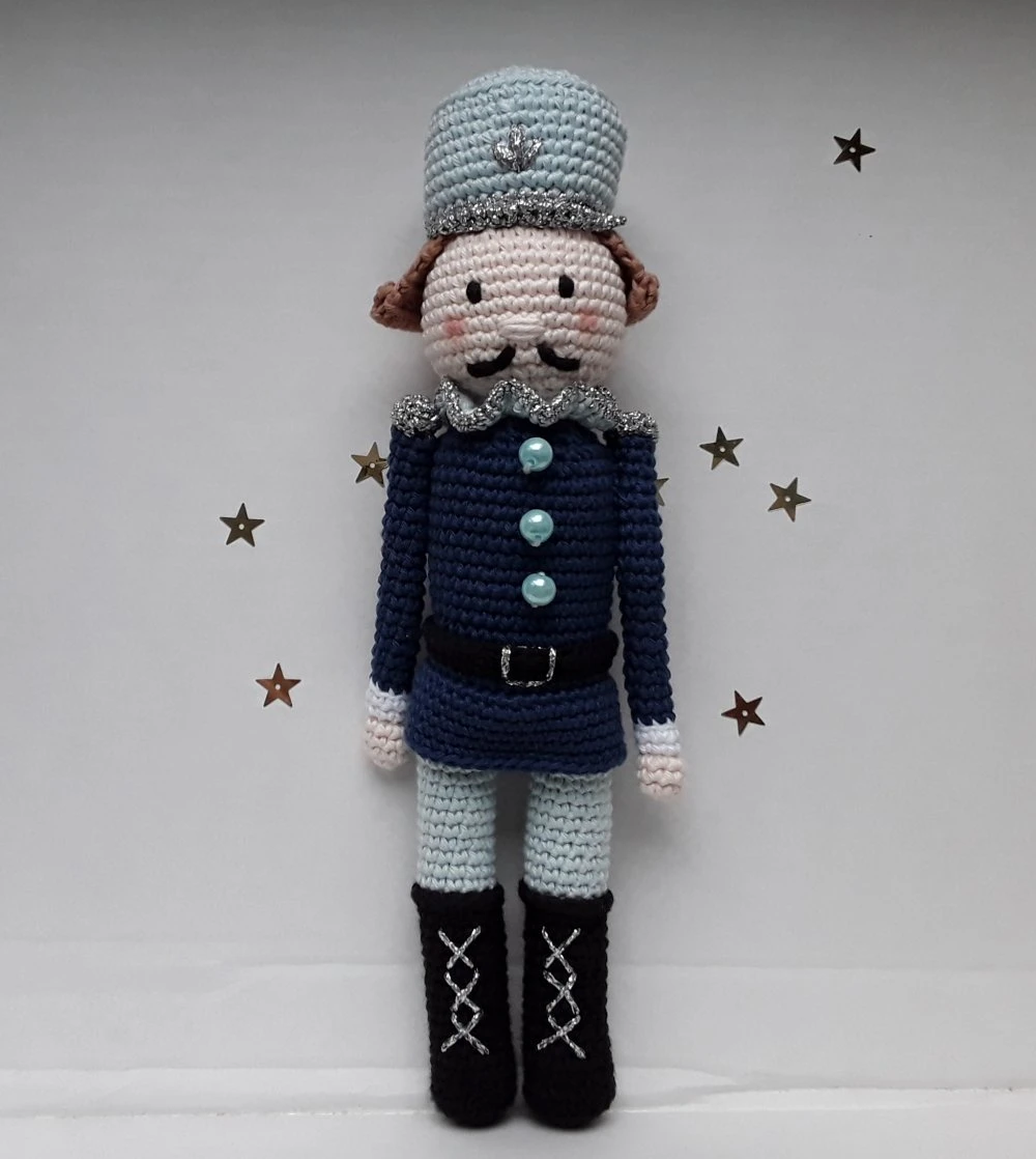 Decoration Casse-noisette De Noél, Décoration De Noël Au Crochet 4 Decoration Casse-noisette De Noél, Décoration De Noël Au Crochet – Image 4