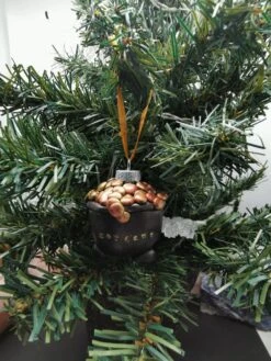 Boule De Noël Chaudron Magique Prénom Morgane - Décoration De Noël Original - Sorcière, Gothique, Fait Main