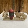Décoration En Bois Et Bougie Pour Table De Noël écolo