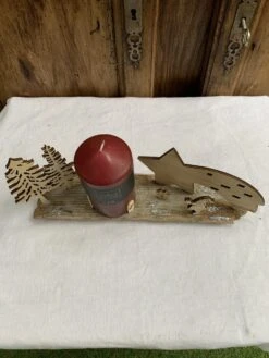 Décoration En Bois Et Bougie Pour Table De Noël écolo -Papeterie Boutique 4356436 decoration table de noel ecolo 4