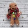 Décoration Bonhomme En Pain D'épices Au Crochet, Décoration De Noël Au Crochet