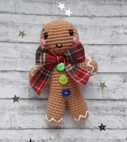 Décoration Bonhomme En Pain D'épices Au Crochet, Décoration De Noël Au Crochet
