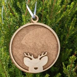 Boule De Noël Personnalisé Renne De Noël Avec Votre Prénom, Suspension De Sapin