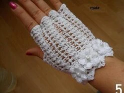 Mitaine Dentelle Au Crochet,gants Femme A Doigts,gants Fins,cadeau Noël Femme