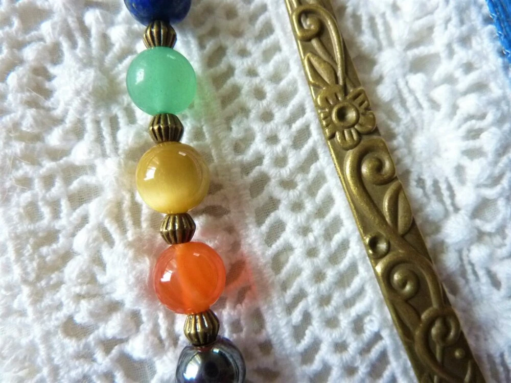 Marque Page Arbre De Vie 7 Chakras Fait Main Couleur Bronze Antique Pierre Naturelle Femme Enfant Cadeau Noël Fête Anniversaire 4 Marque Page Arbre De Vie 7 Chakras Fait Main Couleur Bronze Antique Pierre Naturelle Femme Enfant Cadeau Noël Fête Anniversaire – Image 4