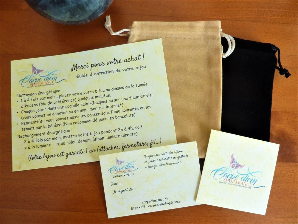 Bracelet Agate Veine De Dragon Femme – Fait Main France/ Pierre Naturelle / Poisson Amour France Cadeau Valentin Fête Mère Noël 5 Bracelet Agate Veine De Dragon Femme – Fait Main France/ Pierre Naturelle / Poisson Amour France Cadeau Valentin Fête Mère Noël – Image 5