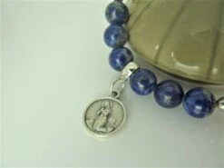 Bracelet Médaille Vierge Marie Lourdes Femme Pierre Naturelle Lapis Lazuli Bijou Croix Main France Cadeau Fête Noël Anniversaire -Papeterie Boutique 4529413 bracelet medaille vierge marie lourdes femme pierre naturel 3