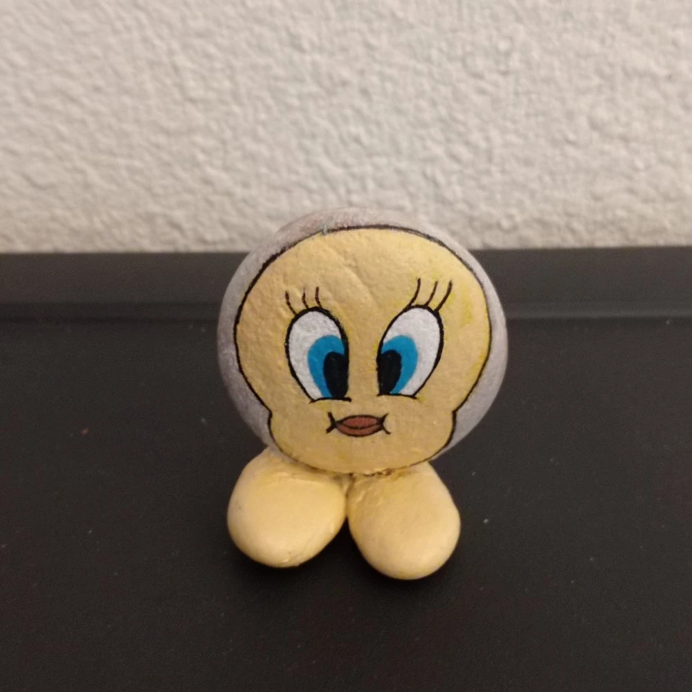 Galet Peint Personnage En Galet Décoration Noël Pierre Peinte Cailloux Figurine Titi 3 Galet Peint Personnage En Galet Décoration Noël Pierre Peinte Cailloux Figurine Titi – Image 3