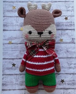 Decoration De Noël, Renne De Noël Au Crochet