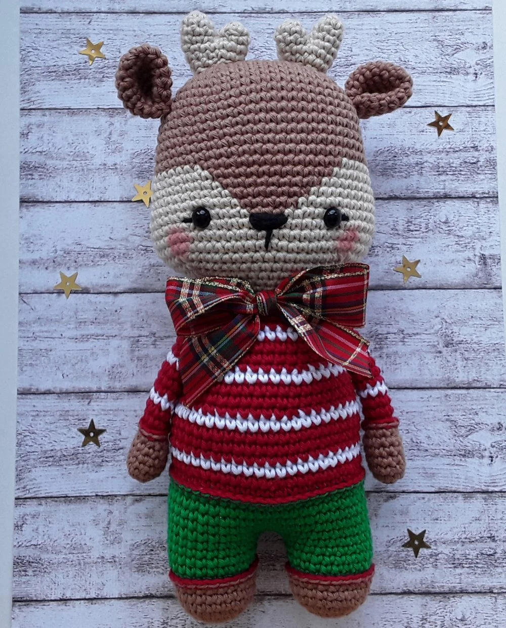 Decoration De Noël, Renne De Noël Au Crochet 1 Decoration De Noël, Renne De Noël Au Crochet