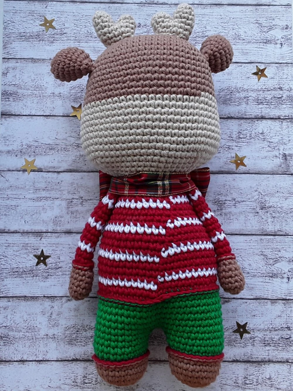 Decoration De Noël, Renne De Noël Au Crochet 2 Decoration De Noël, Renne De Noël Au Crochet – Image 2