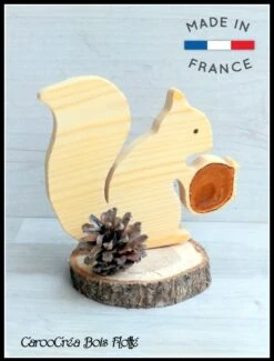 Ecureuil En Bois - Décoration Automne - Décoration Noël