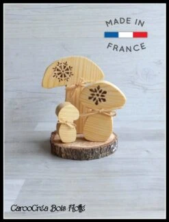 Décoration Automne Noël - Champignons En Bois -Papeterie Boutique 4661937 champignons en bois decoration automne decoration noe 3