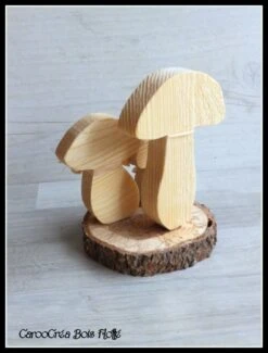 Décoration Automne Noël - Champignons En Bois -Papeterie Boutique 4661937 champignons en bois decoration automne decoration noe 6
