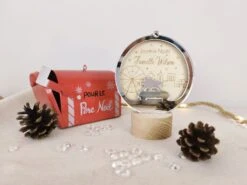 Boule De Noël Lumineuse Personnalisée, La Ville Féerique