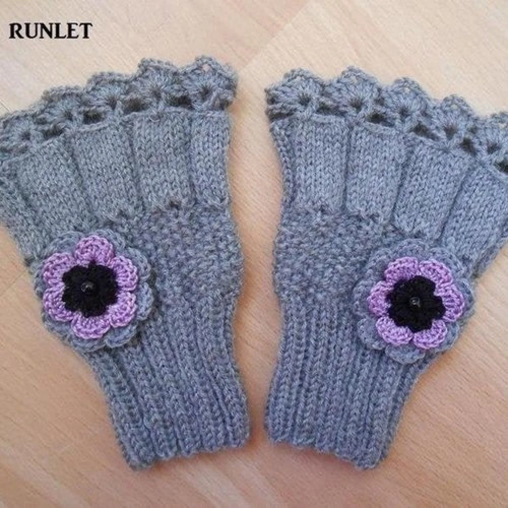 Manchon ,manchettes Mitaines En Laine Dentelle,cadeau Femme Noël,accessoires Tricotés 1 Manchon ,manchettes Mitaines En Laine Dentelle,cadeau Femme Noël,accessoires Tricotés