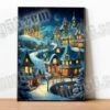 Art Mural, Affiche Grand Format A3 Noël Noel Hiver Neige 001