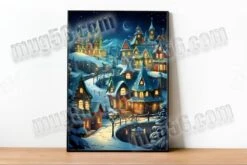 Art Mural, Affiche Grand Format A3 Noël Noel Hiver Neige 001