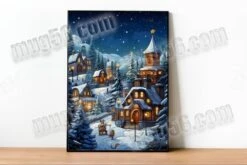 Art Mural, Affiche Grand Format A3 Noël Noel Hiver Neige 003