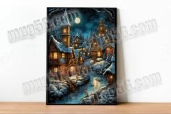 Art Mural, Affiche Grand Format A3 Noël Noel Hiver Neige 005