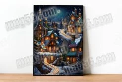 Art Mural, Affiche Grand Format A3 Noël Noel Hiver Neige 007