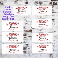 Pack 66 Modèles De Sublimation Design Template Mug11oz Png S Mug 11 Oz Thème Noël -Papeterie Boutique 4690859 modele de sublimation design template mug11oz png pack 18 3