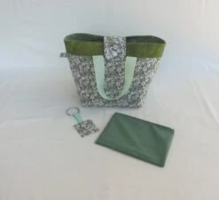 Sac à Main Pour Petite Fille, Tissu Petites Fleurs, Cabas à Anses Pour Affaires Diverses Ou Accessoires, Cadeau Noël Enfant -Papeterie Boutique 4693750 sac a main pour petite fille tissu coton fleuri cabas a 5