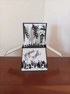 Carte Popup Artisanale Joyeux Noël