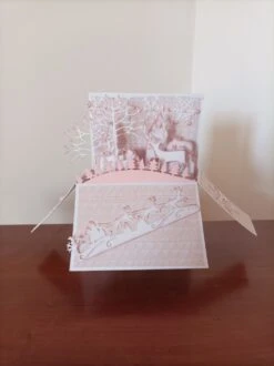 Carte Unique Pop Up Hiver Noël