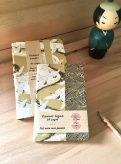 Petit Carnet De Note, Cahier D'écriture De Sac, Reliure Papier Japonais Noir Et Or, Motifs Grues, Petit Cadeau De Noël, Journal Intime -Papeterie Boutique 4699608 carnet de note a6 cahier d ecriture de poche reliure papi 1