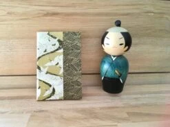 Petit Carnet De Note, Cahier D'écriture De Sac, Reliure Papier Japonais Noir Et Or, Motifs Grues, Petit Cadeau De Noël, Journal Intime