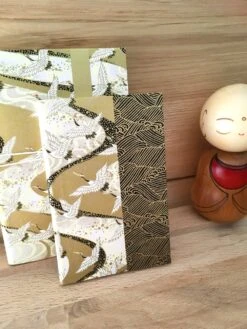 Petit Carnet De Note, Cahier D'écriture De Sac, Reliure Papier Japonais Noir Et Or, Motifs Grues, Petit Cadeau De Noël, Journal Intime -Papeterie Boutique 4699608 carnet de note a6 cahier d ecriture de poche reliure papi 6