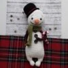 Un Bonhomme De Neige Au Crochet, Decoration De Noël