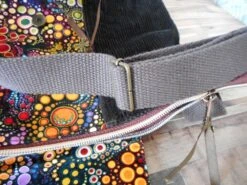 Sac à Main Femme Homme, Velours Côtelé Marron Foncé, Coton Bulles Colorées, Sac Végan Bandoulière, Cadeau Anniversaire Noël, -Papeterie Boutique 4706152 sac bandouliere femme homme liege naturel velours mille 6