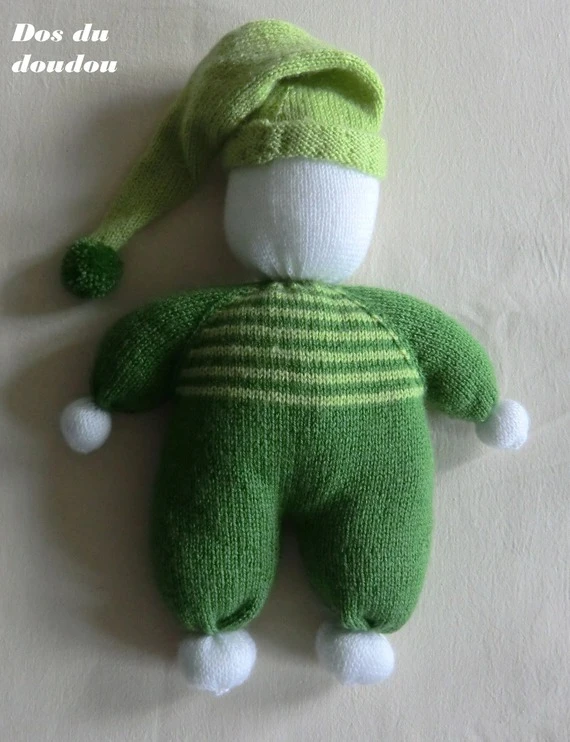 Doudou En Laine, Poupée, Poupon Souple, Enfant, Fille / Garçon, Tricoté Main, Cadeau Naissance, Anniversaire, Pâques,noël 4 Doudou En Laine, Poupée, Poupon Souple, Enfant, Fille / Garçon, Tricoté Main, Cadeau Naissance, Anniversaire, Pâques,noël – Image 4