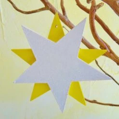 3 étoiles De Noël, Décoration, Suspension De Sapin En Fibres De Bois Peinte à La Main, Peinture Acrylique. Réalisé à La Scie à Chantourner 8 3 étoiles De Noël, Décoration, Suspension De Sapin En Fibres De Bois Peinte à La Main, Peinture Acrylique. Réalisé à La Scie à Chantourner -Papeterie Boutique 787698 3 etoiles de noel decoration suspension de sapin en fib 4