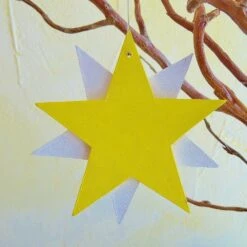 3 étoiles De Noël, Décoration, Suspension De Sapin En Fibres De Bois Peinte à La Main, Peinture Acrylique. Réalisé à La Scie à Chantourner 9 3 étoiles De Noël, Décoration, Suspension De Sapin En Fibres De Bois Peinte à La Main, Peinture Acrylique. Réalisé à La Scie à Chantourner -Papeterie Boutique 787698 3 etoiles de noel decoration suspension de sapin en fib 5