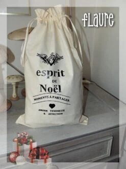 Sac à Cadeau Ou Jouet De Noël 2 "esprit De Noël"