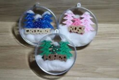 Lot De 3 Boules De Noël Personnalisées