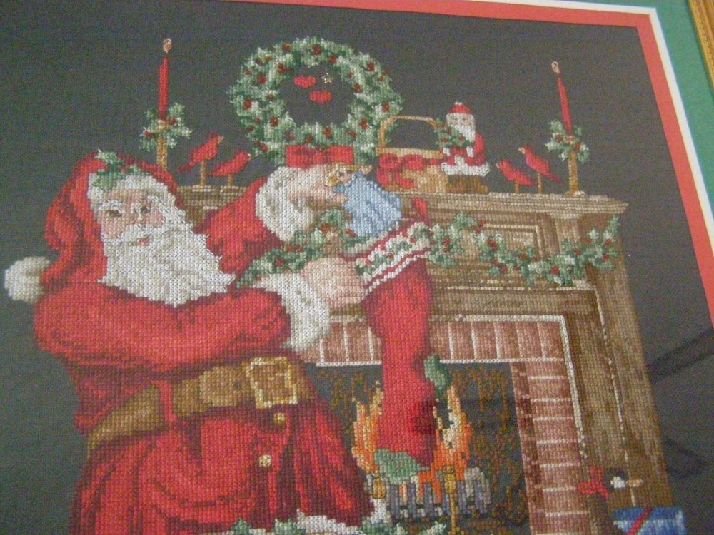 Cadre, Broderie, Thème Noël 2 Cadre, Broderie, Thème Noël – Image 2