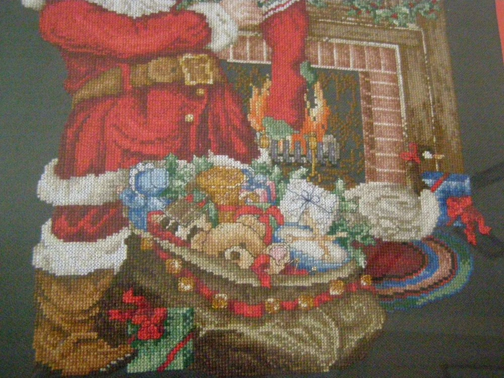 Cadre, Broderie, Thème Noël 3 Cadre, Broderie, Thème Noël – Image 3