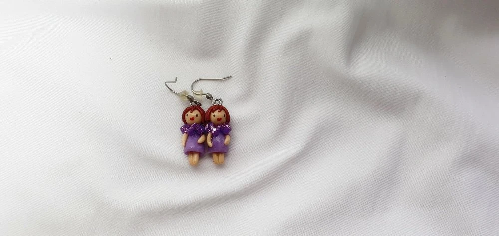 Boucle D'oreilles Enfant Fimo, Boucles D'oreilles Enfants Acier Inoxydable, Miniature Fimo, Idées Cadeau Fille, Cadeau Noël 3 Boucle D'oreilles Enfant Fimo, Boucles D'oreilles Enfants Acier Inoxydable, Miniature Fimo, Idées Cadeau Fille, Cadeau Noël – Image 3