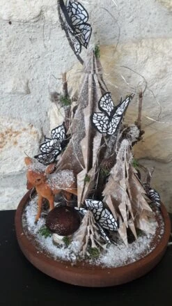 Grosse Cloche De Noël Et Ses Papillons Blanc -Papeterie Boutique product 5fa2f161b60f2 4